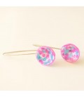 Pendientes Colors. Blue and pink
